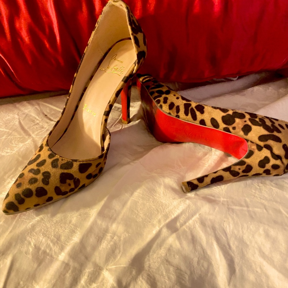 Red bottom shoes.